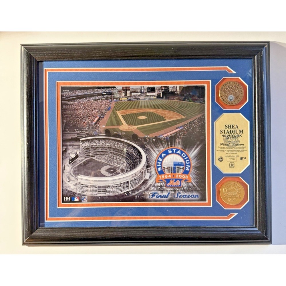 Mets Shea Stadium Final Season Framed Photo Highland Mint LE 257/5000 NY